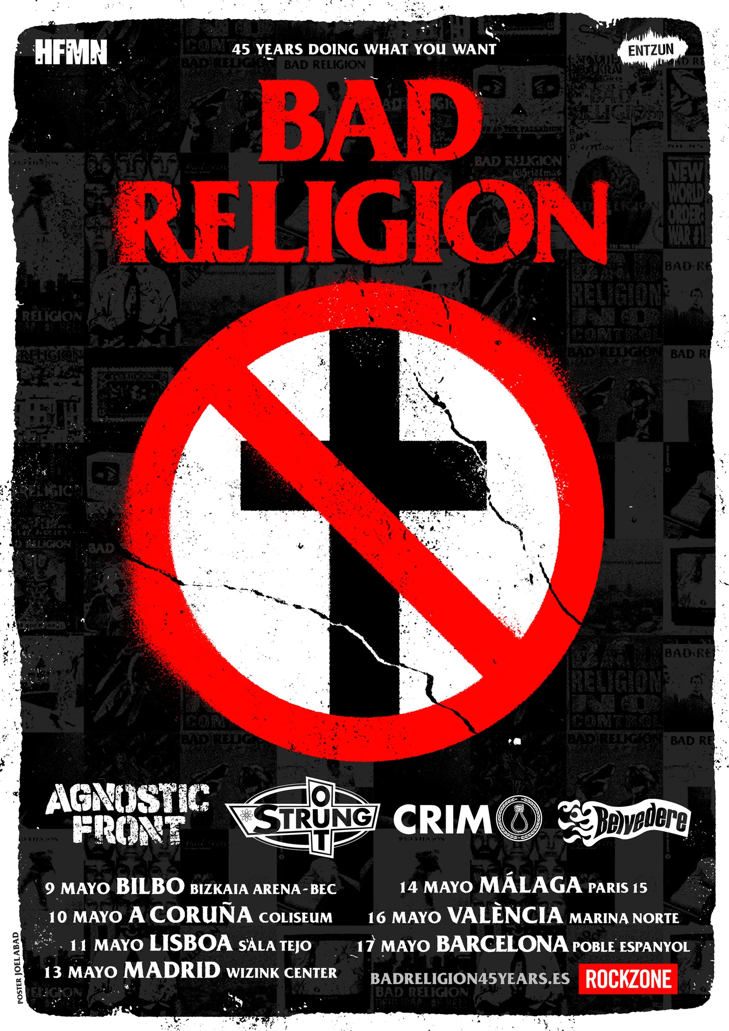 gira bad religion 45 aniversario