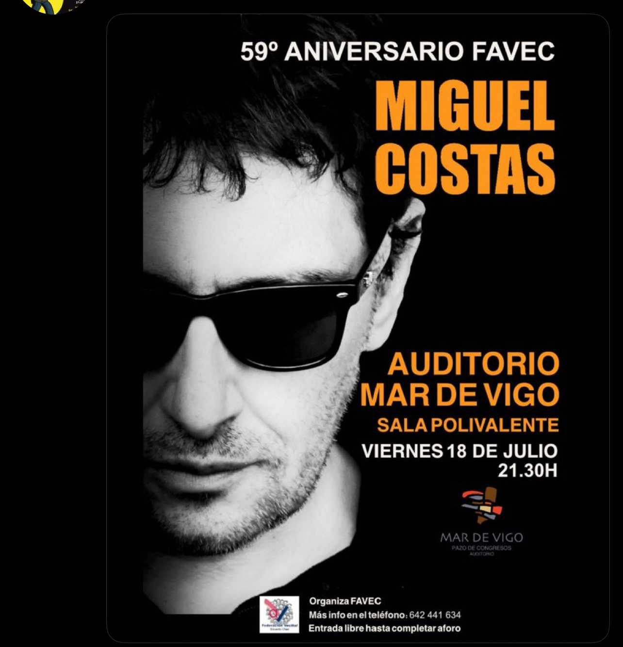 concierto miguel costas