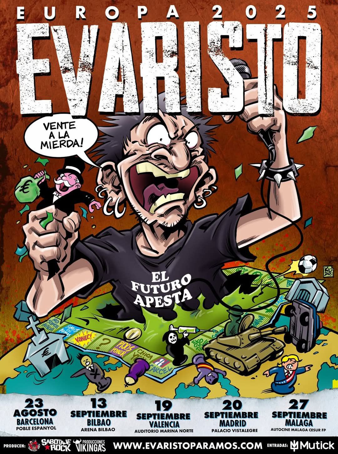 evaristo gira europa 2025