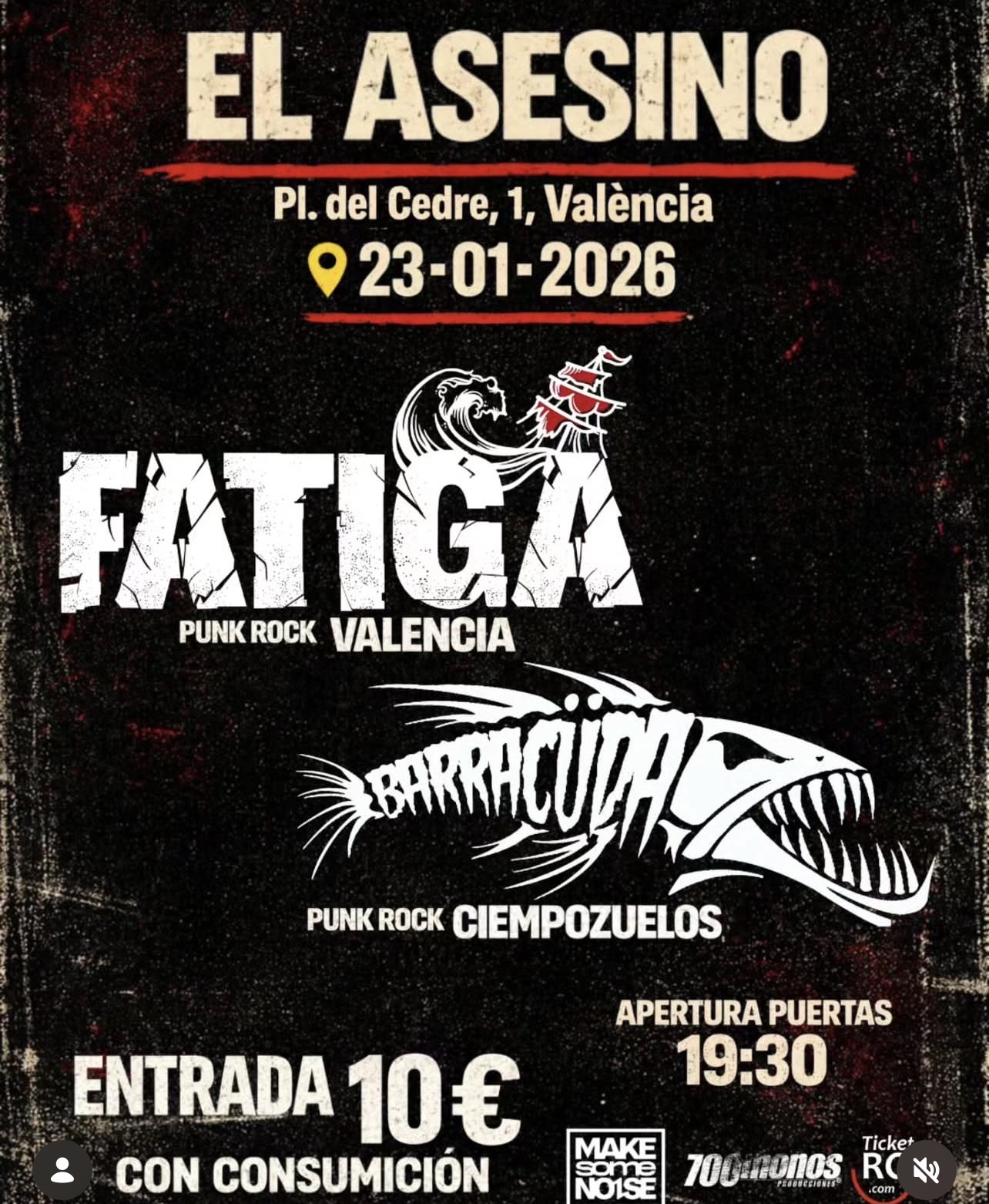 concierto fatiga valencia