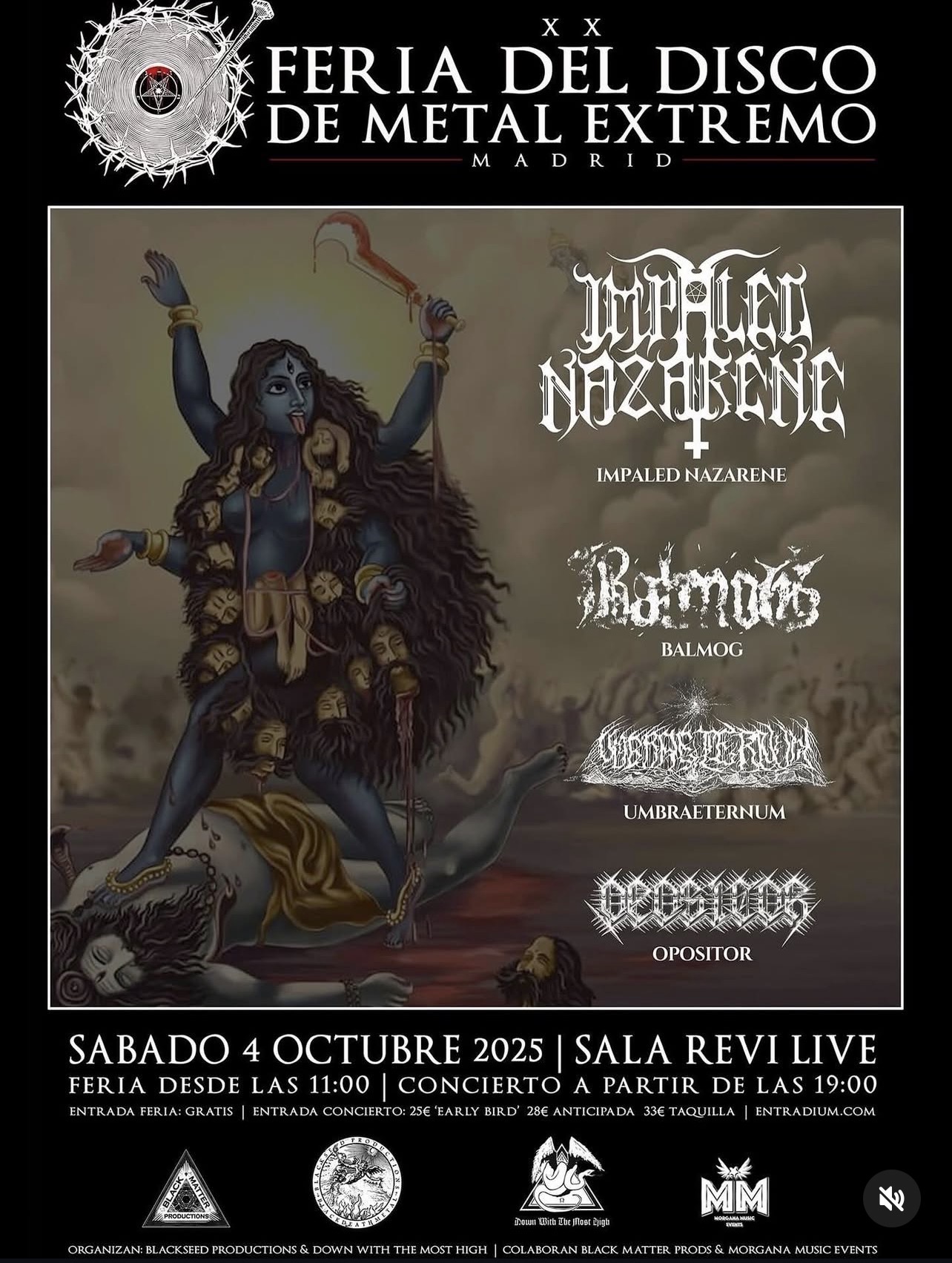 feria del disco de metal extremo