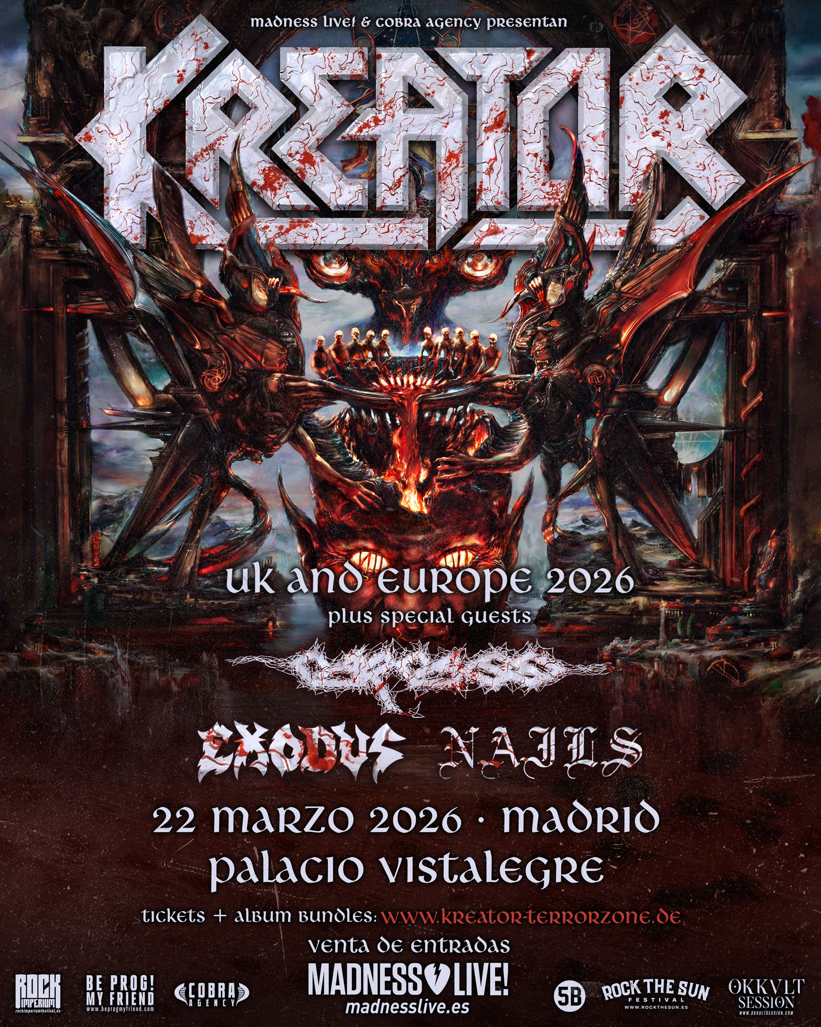 concierto kreator madrid