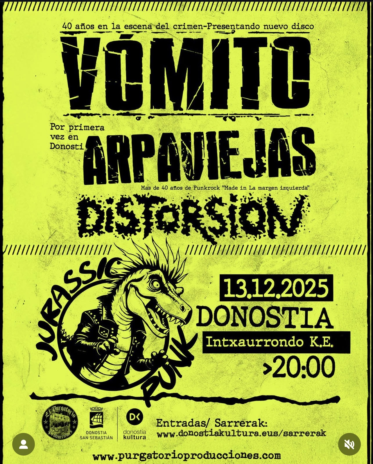 concierto vomito donostia