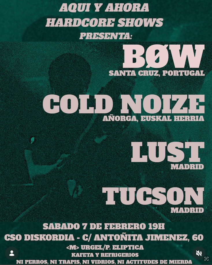 concierto b0w madrid