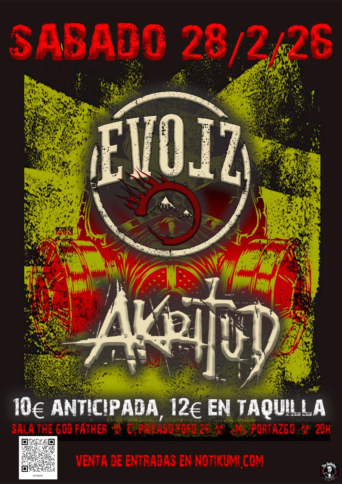 concierto evolz madrid