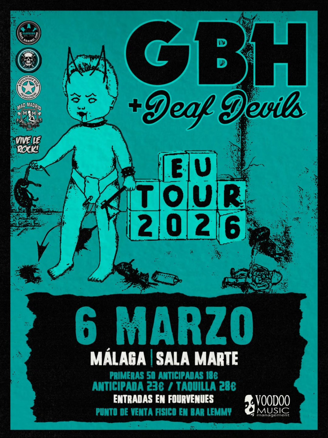 concierto GBH malaga