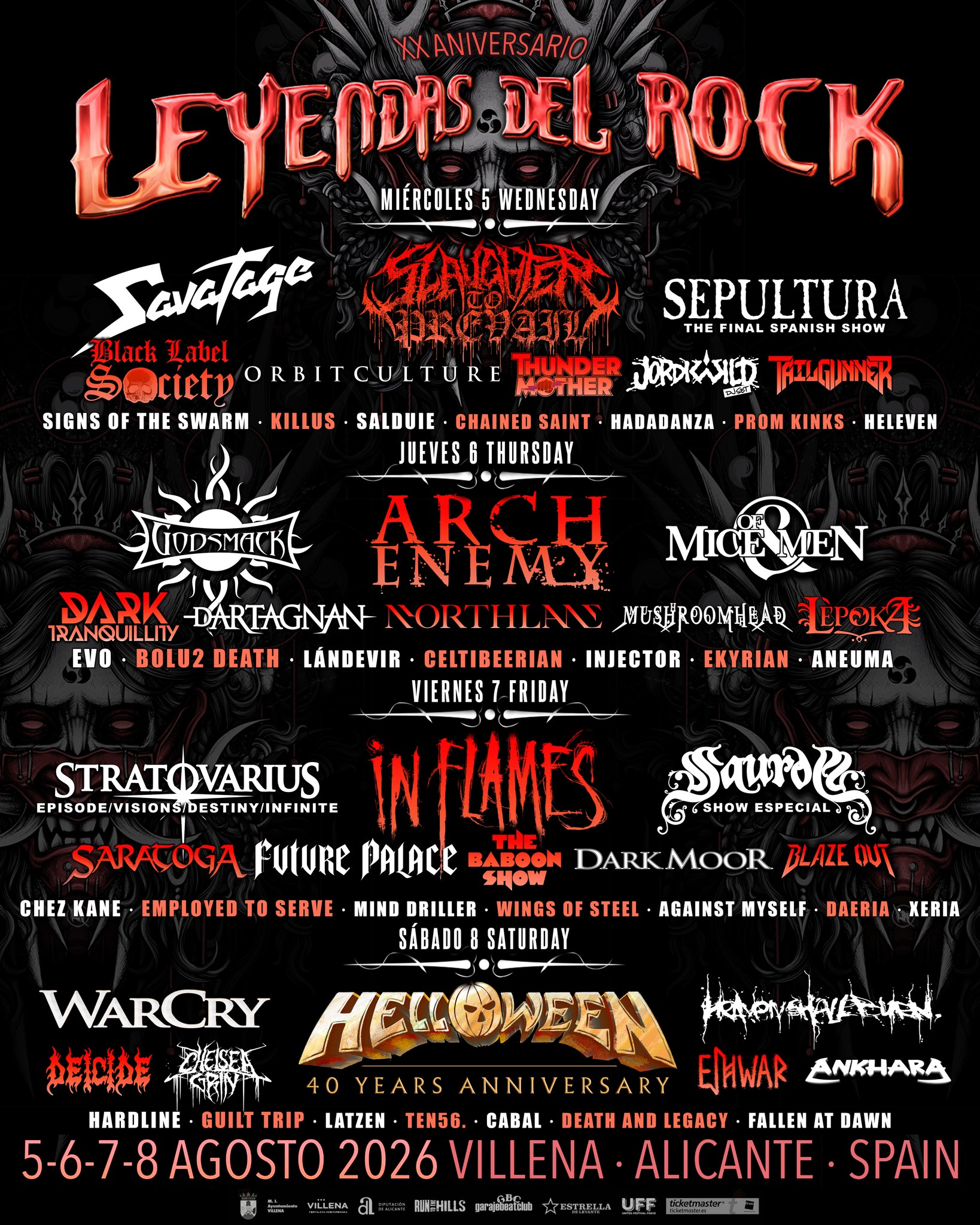 leyendas del rock 2026