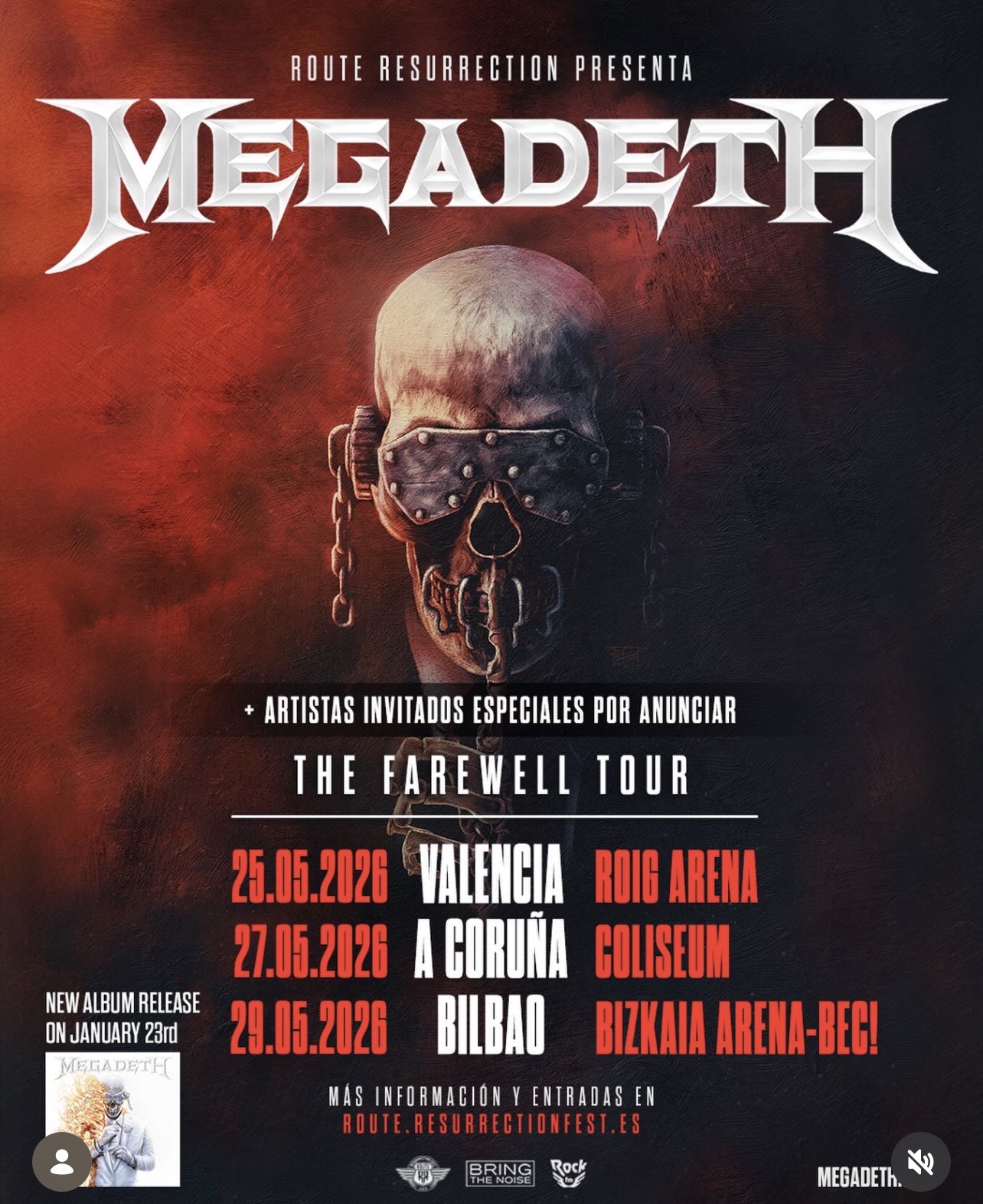 gira despedida megadeth