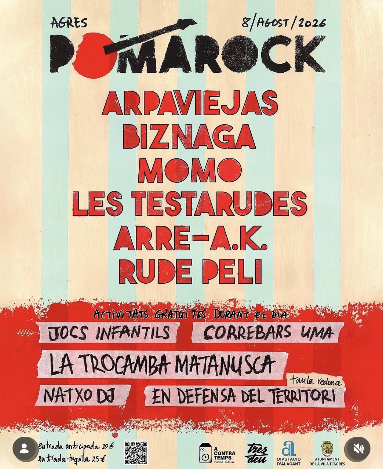 pomarock 2026 agres alicante
