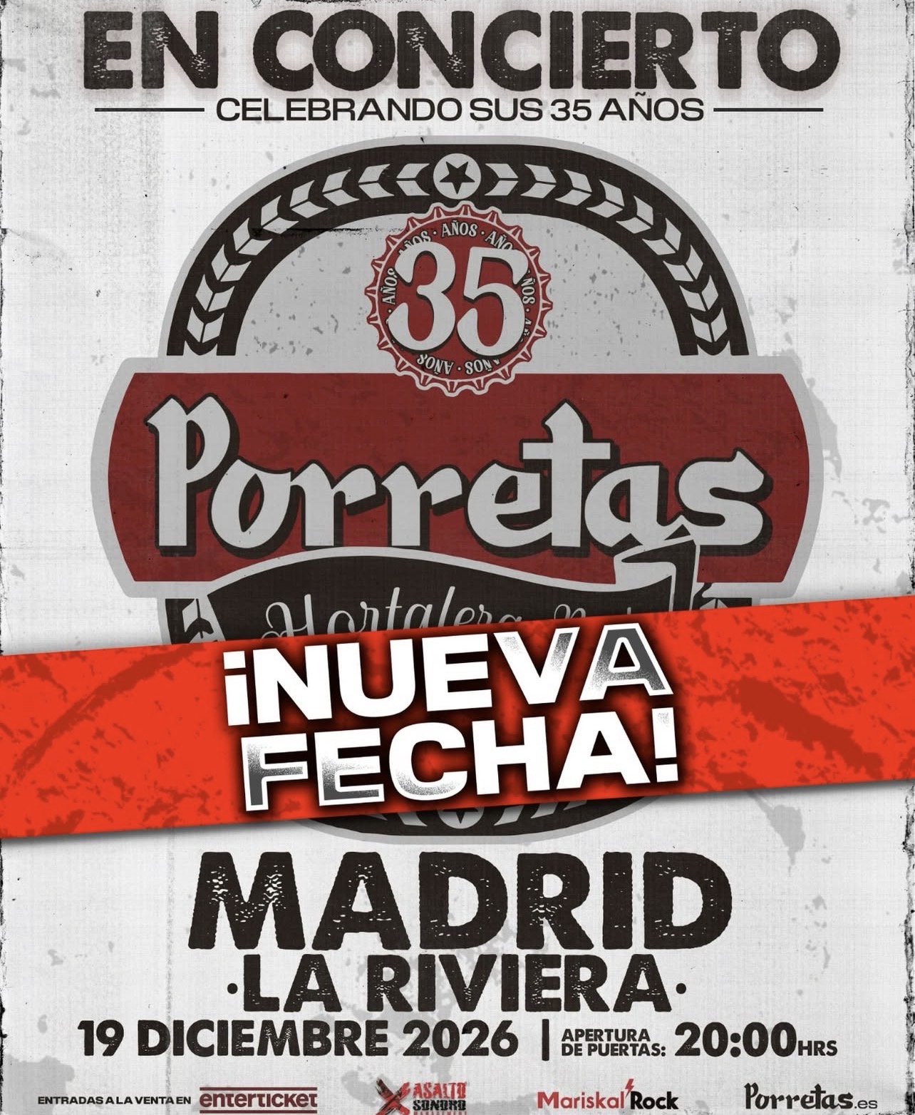 concierto porretas madrid