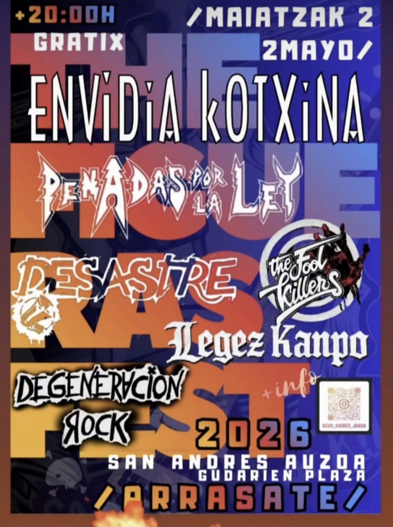 concierto punk arrasate